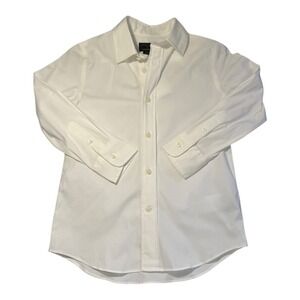 Crewcuts Thompson Kids White‎ Button Down Dress Shirt Size 4-5 Cotton Blend